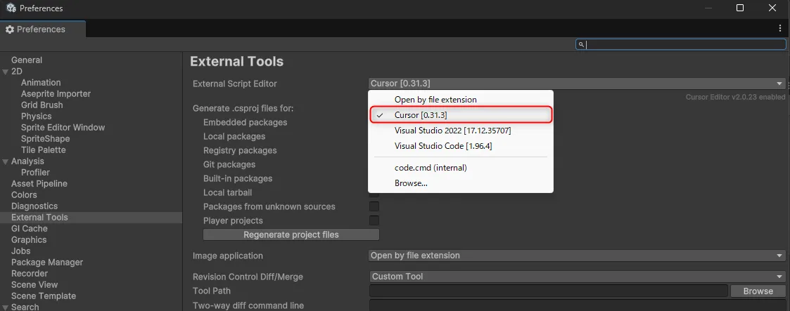 UnityからCursorを開くときにファイル単独で開く問題の対応 | CatHut